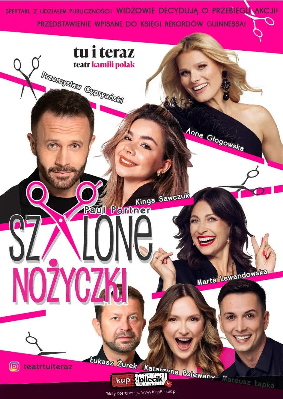szalone nożyczki plakat